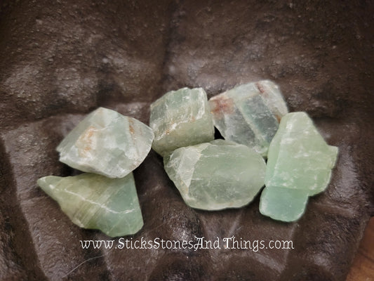 Green Calcite Rough Stone 1 inch