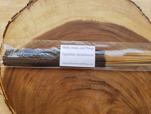 Egyptian Sandalwood Hand-Dipped Incense Sticks 20 pack