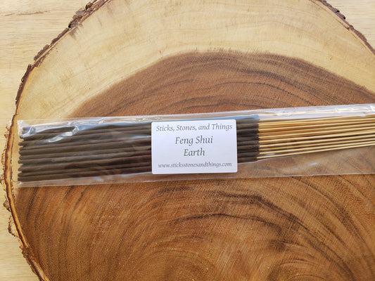 Feng Shui Earth Hand-Dipped Incense Sticks 20 pack