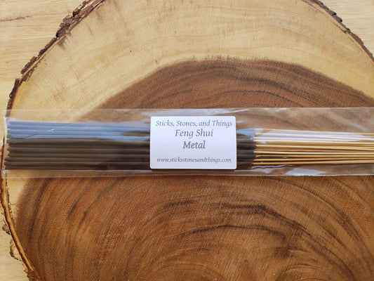 Feng Shui Metal Hand-Dipped Incense Sticks 20 pack