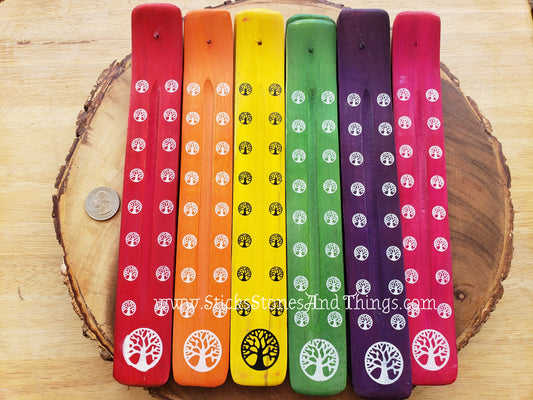 Tree of Life Incense burner, hand painted