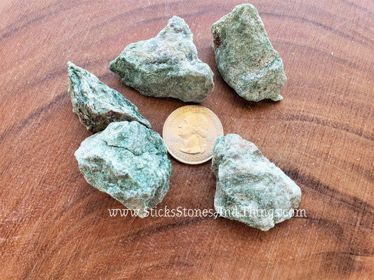 Fuchsite Rough 1.5 inches 5 pack