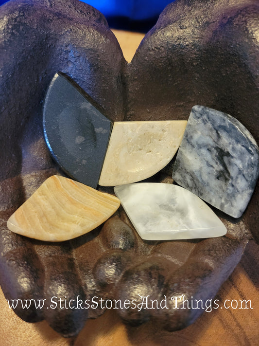 Mexican Onyx Worry Stones 1.75 inches