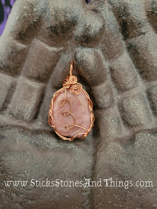 Mookite Wire-Wrapped Pendant