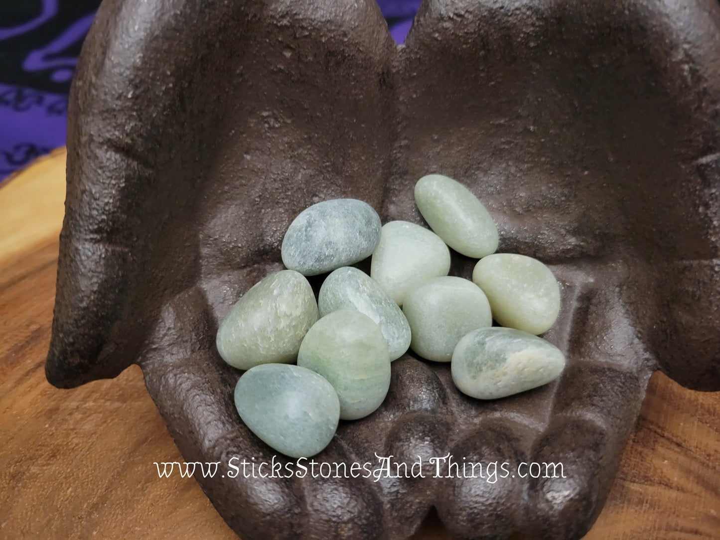 Green Aventurine Tumbled Stone 1 inch