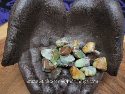 Chrysoprase Tumbled Stones .75-1 inches