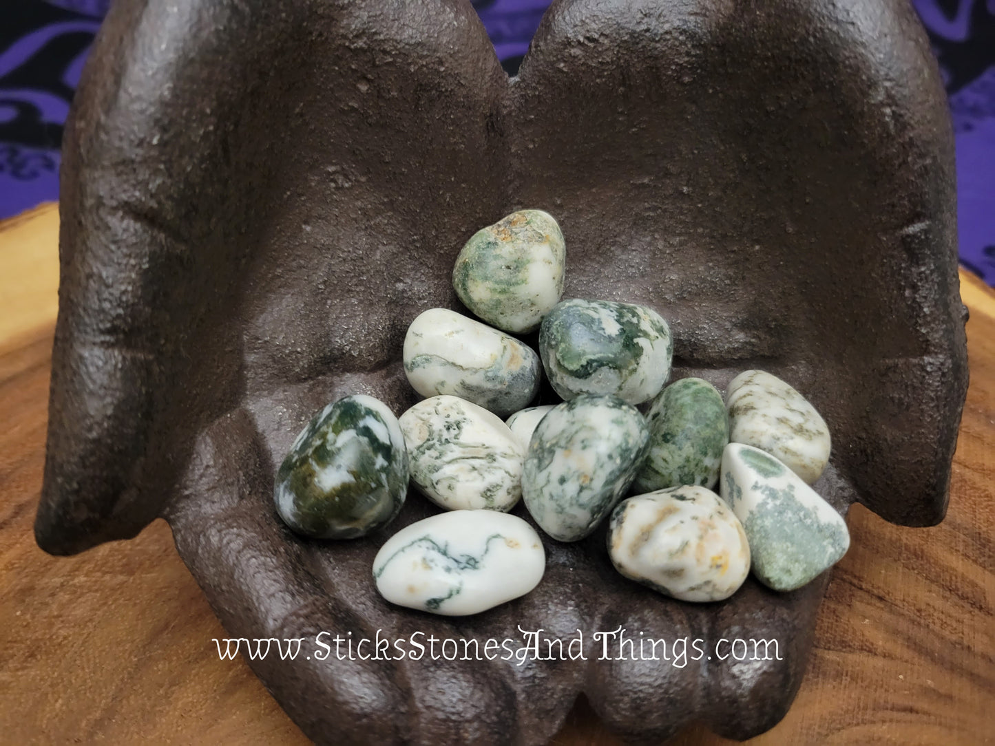 Tree Agate Tumbled Stone 1 inch