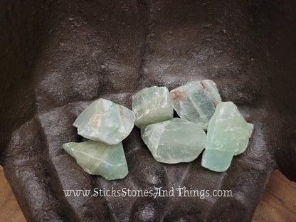 Green Calcite Rough Stone 1 inch