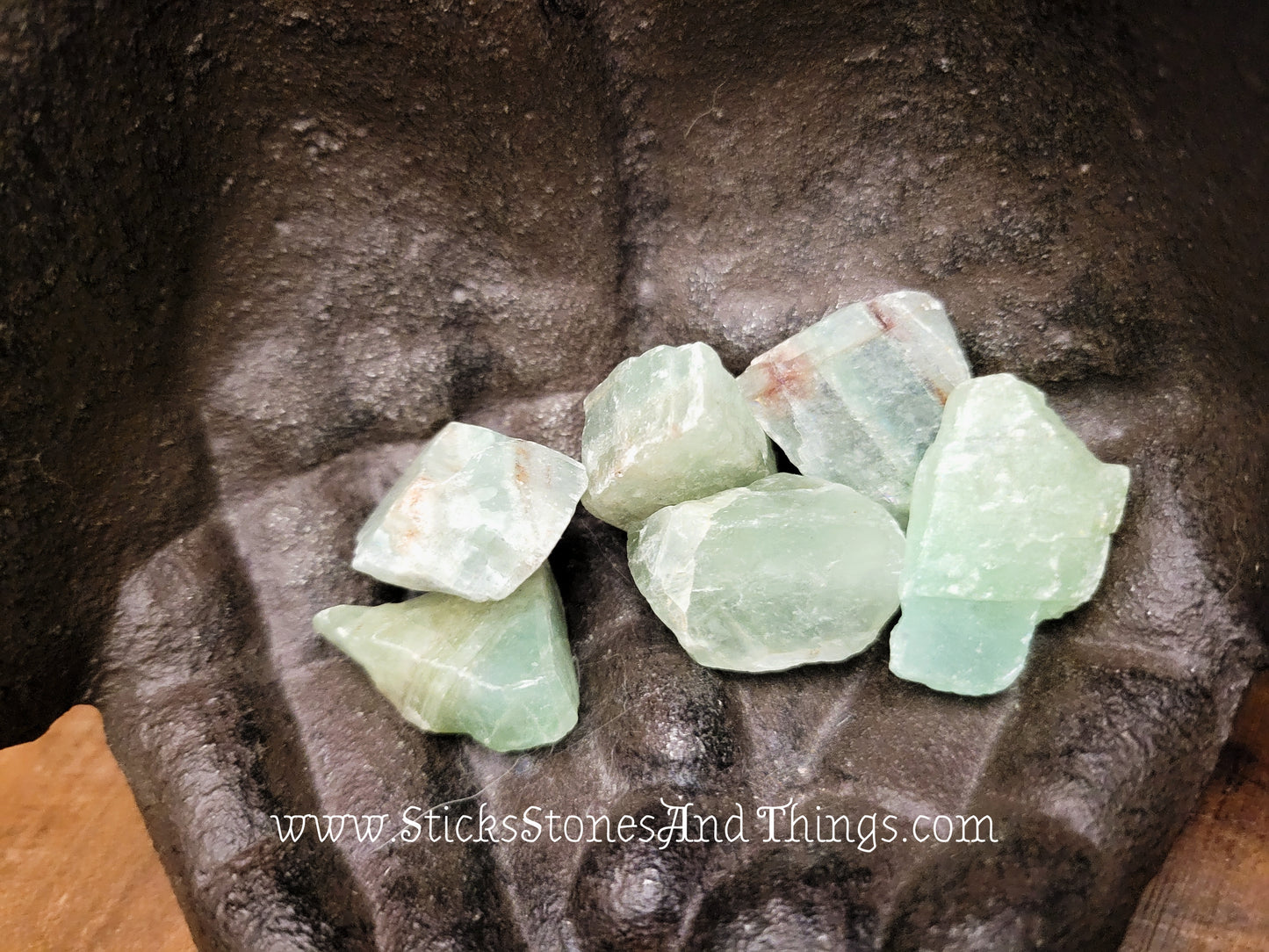 Green Calcite Rough Stone 1 inch