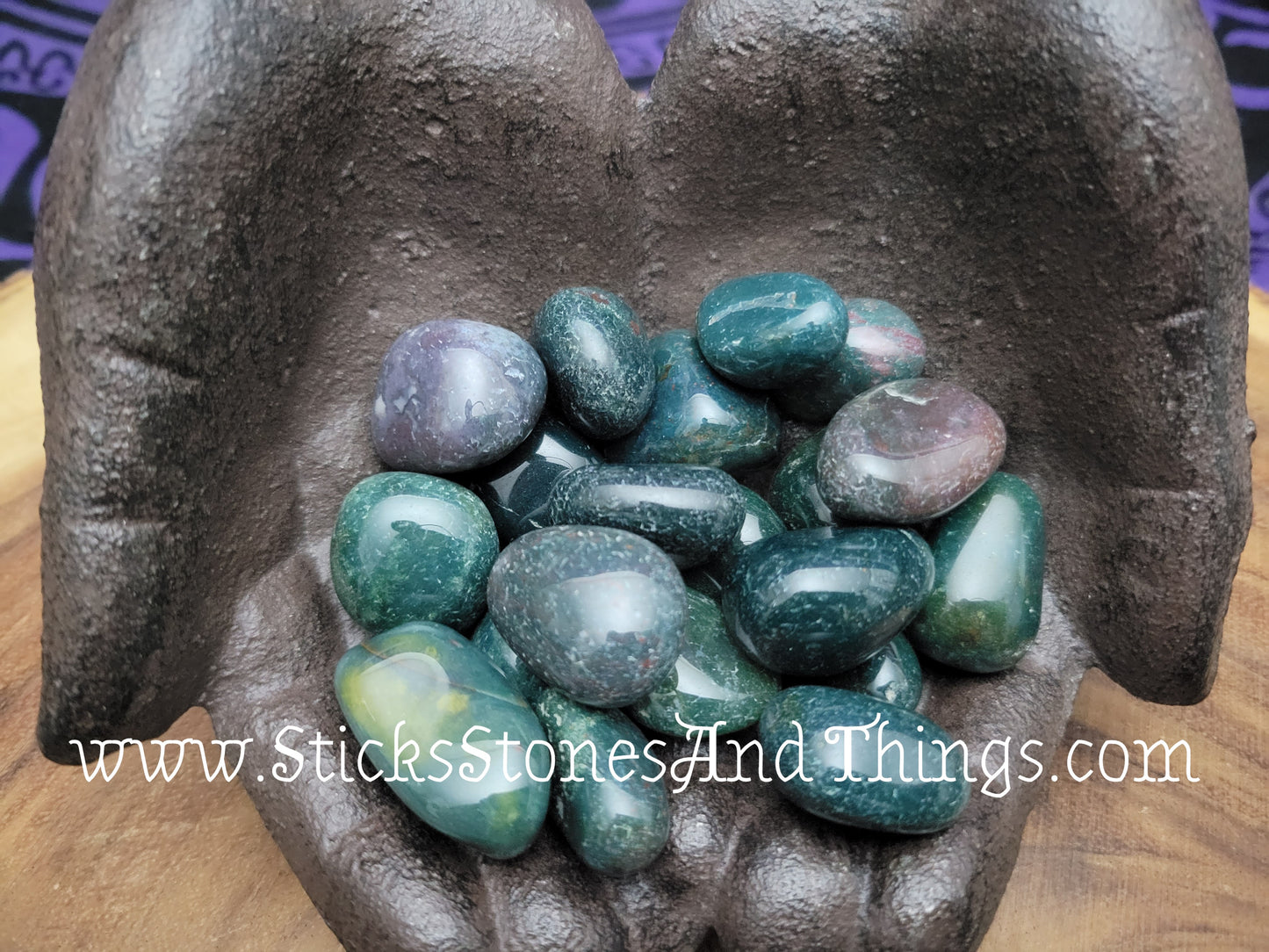 Bloodstone Tumbled Stone 1-1.25 inches