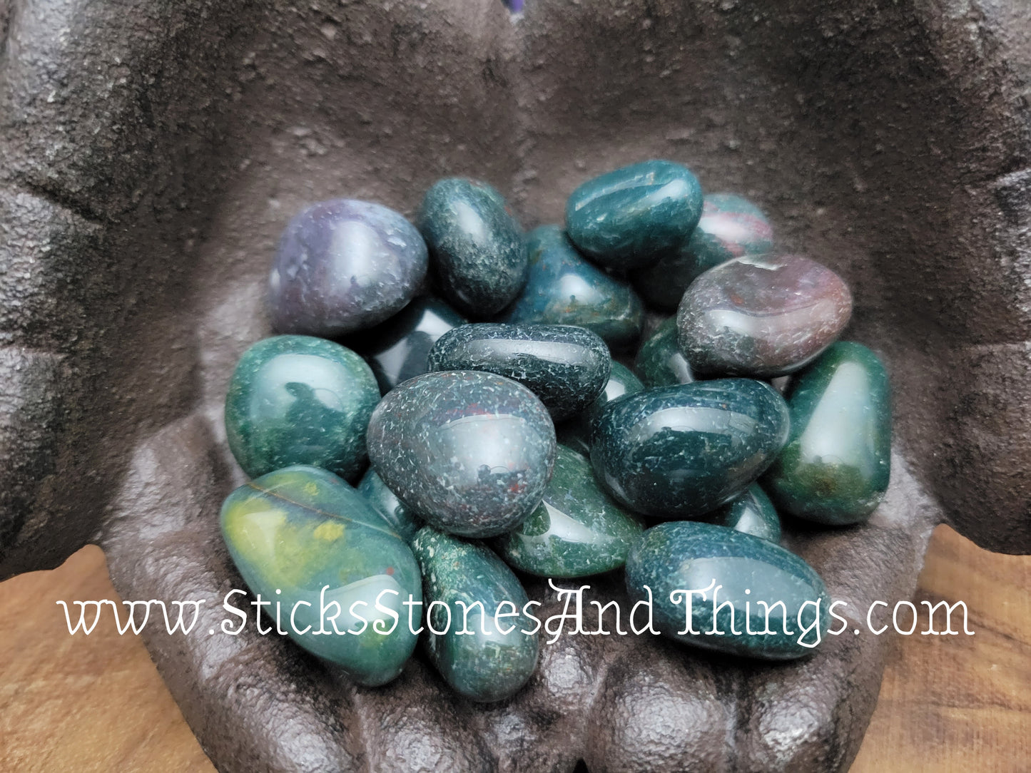 Bloodstone Tumbled Stone 1-1.25 inches