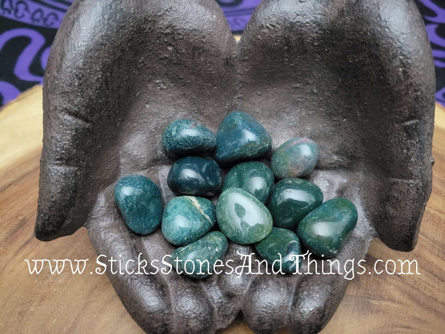 Bloodstone Tumbled Stone 1-1.25 inches