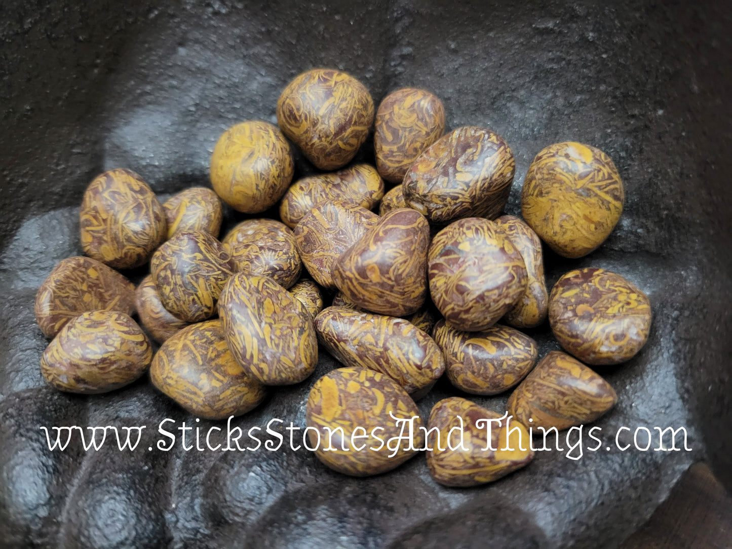 Elephant Jasper Tumbled Stone .75 inch