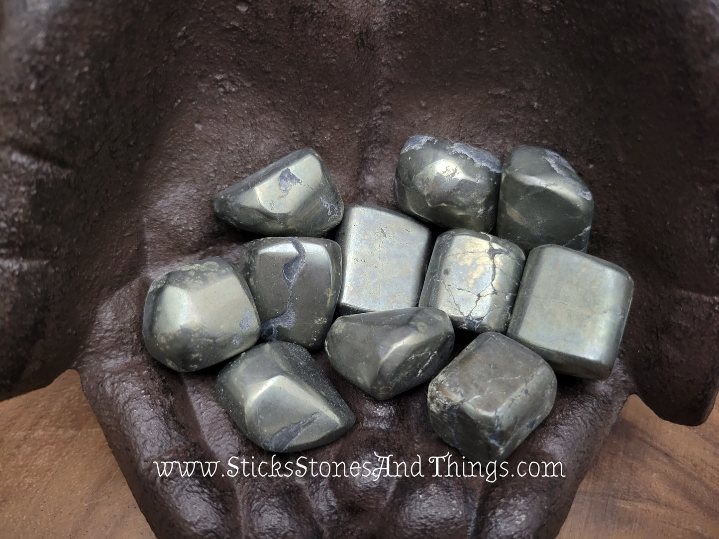 Pyrite Tumbled Stone 1.25 inches