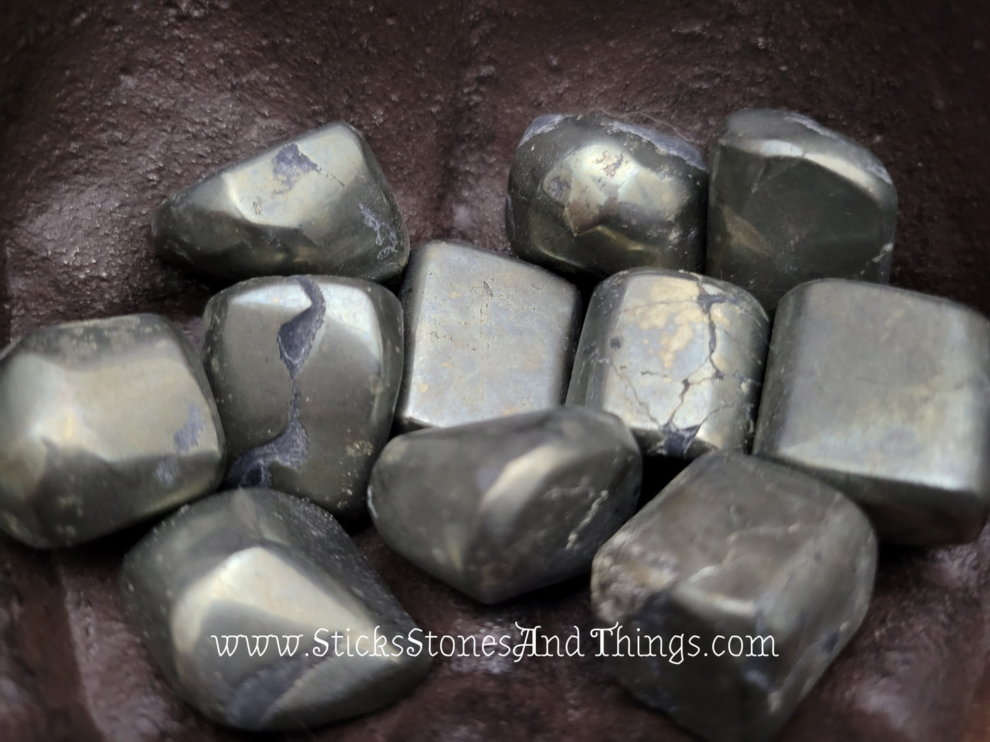 Pyrite Tumbled Stone 1.25 inches