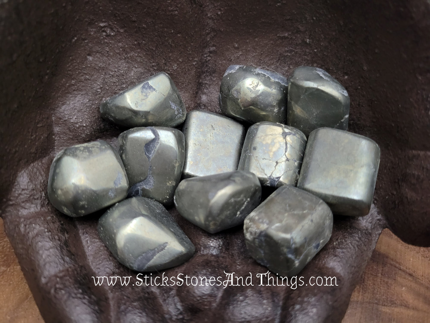 Pyrite Tumbled Stone 1.25 inches