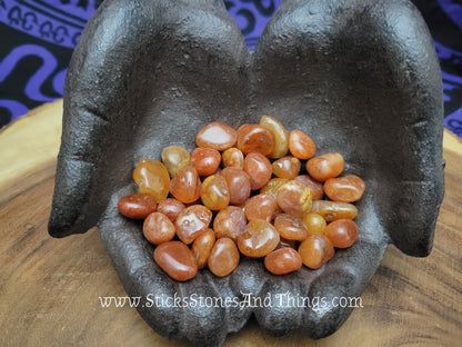 Carnelian Tumbled Crystal .5-.75 inch