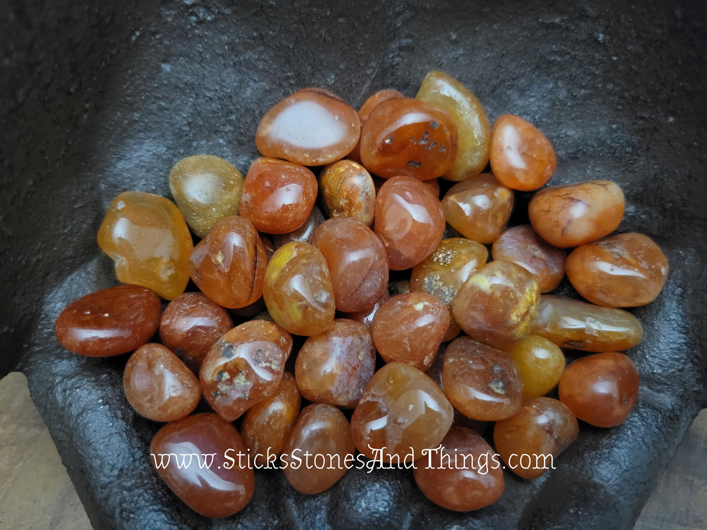 Carnelian Tumbled Crystal .5-.75 inch