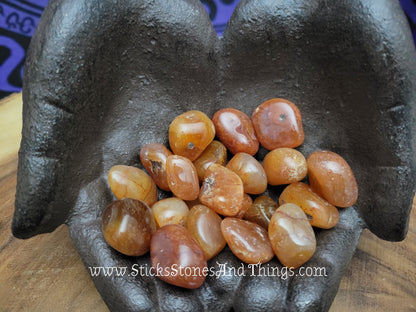 Carnelian Tumbled Crystal 1 inch