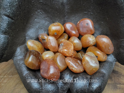 Carnelian Tumbled Crystal 1 inch