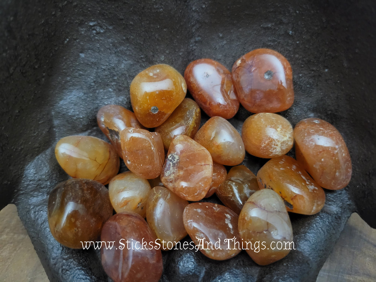 Carnelian Tumbled Crystal 1 inch