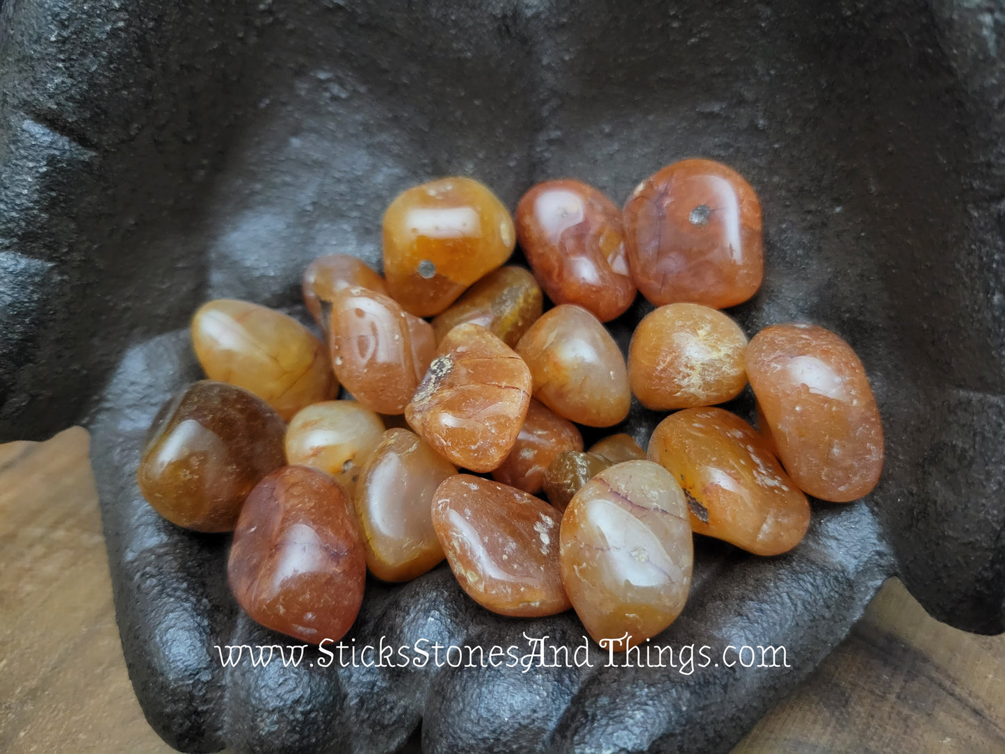 Carnelian Tumbled Crystal 1 inch