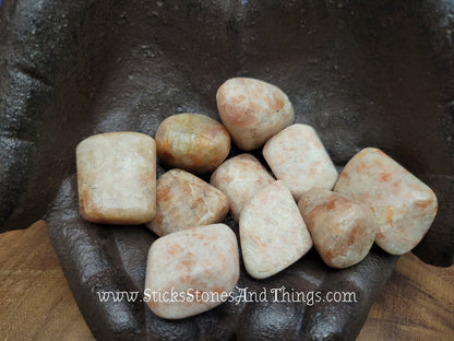 Sunstone Tumbled Stones 1.25 inches