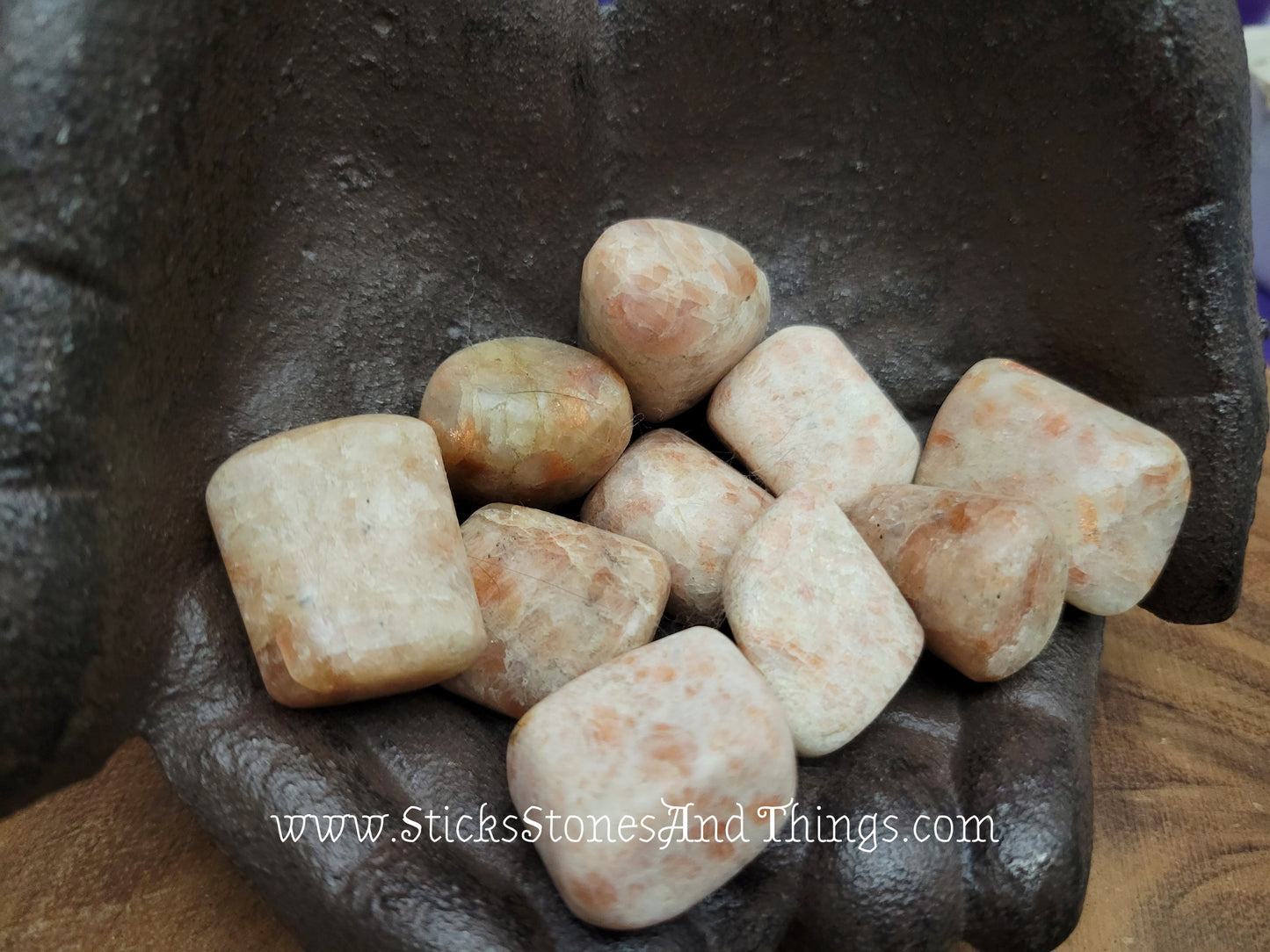 Sunstone Tumbled Stones 1.25 inches