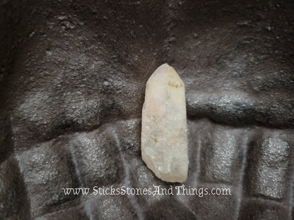 Hematite in Quartz Points 1.25 inches