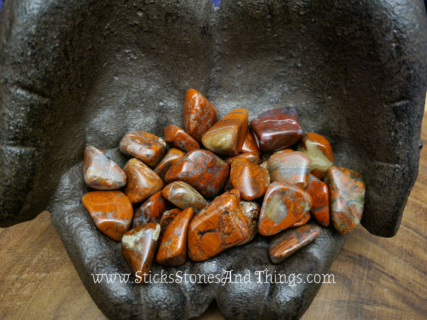 Brecciated Jasper Tumbled Stone .75-1 inch