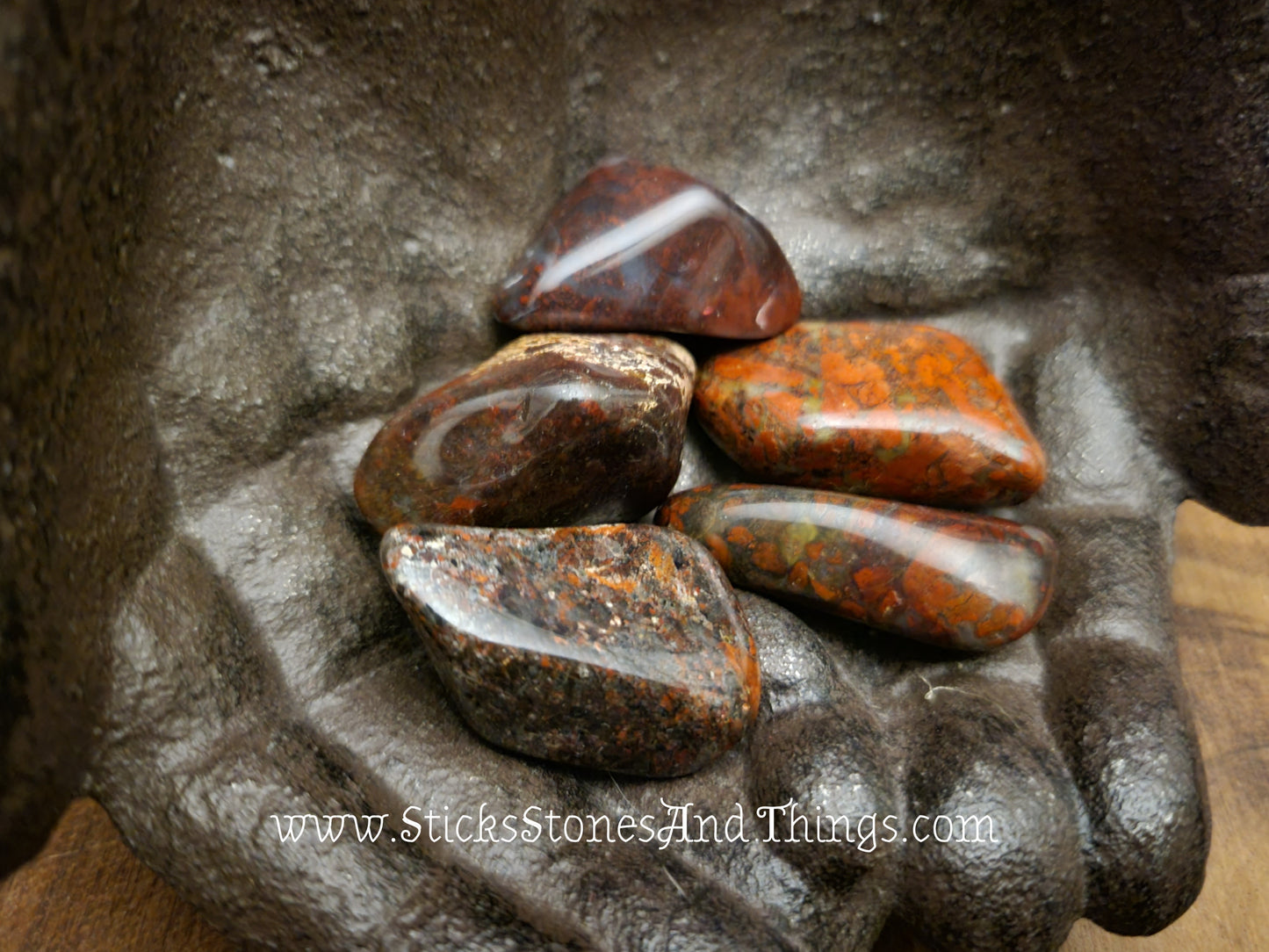 Brecciated Jasper Tumbled Stone 1.5-1.75 inch