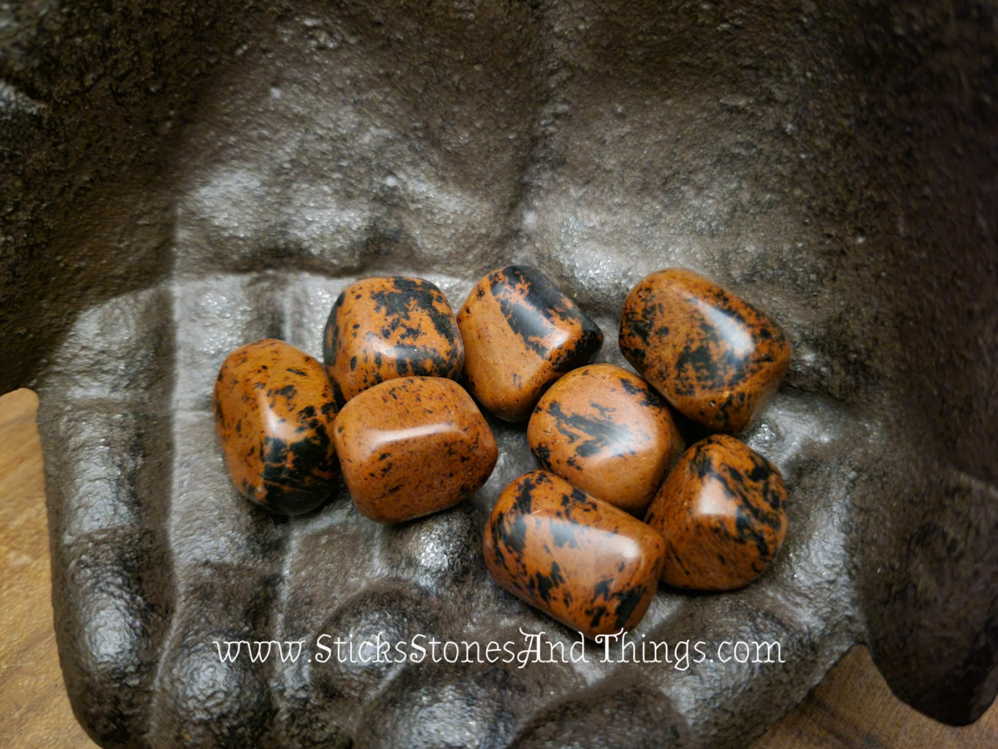 Mahogany Obsidian Tumbled Stone .75 inch