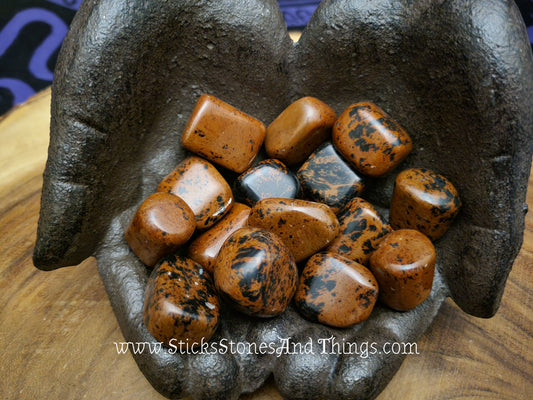 Mahogany Obsidian Tumbled Stone 1 inch