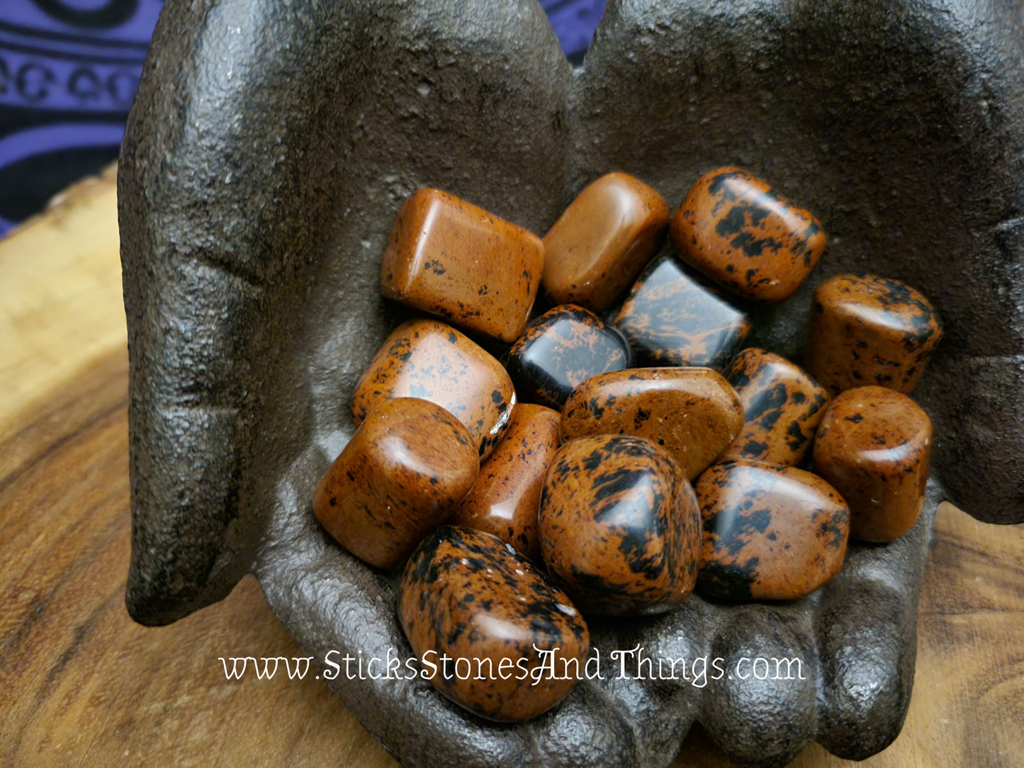 Mahogany Obsidian Tumbled Stone 1 inch