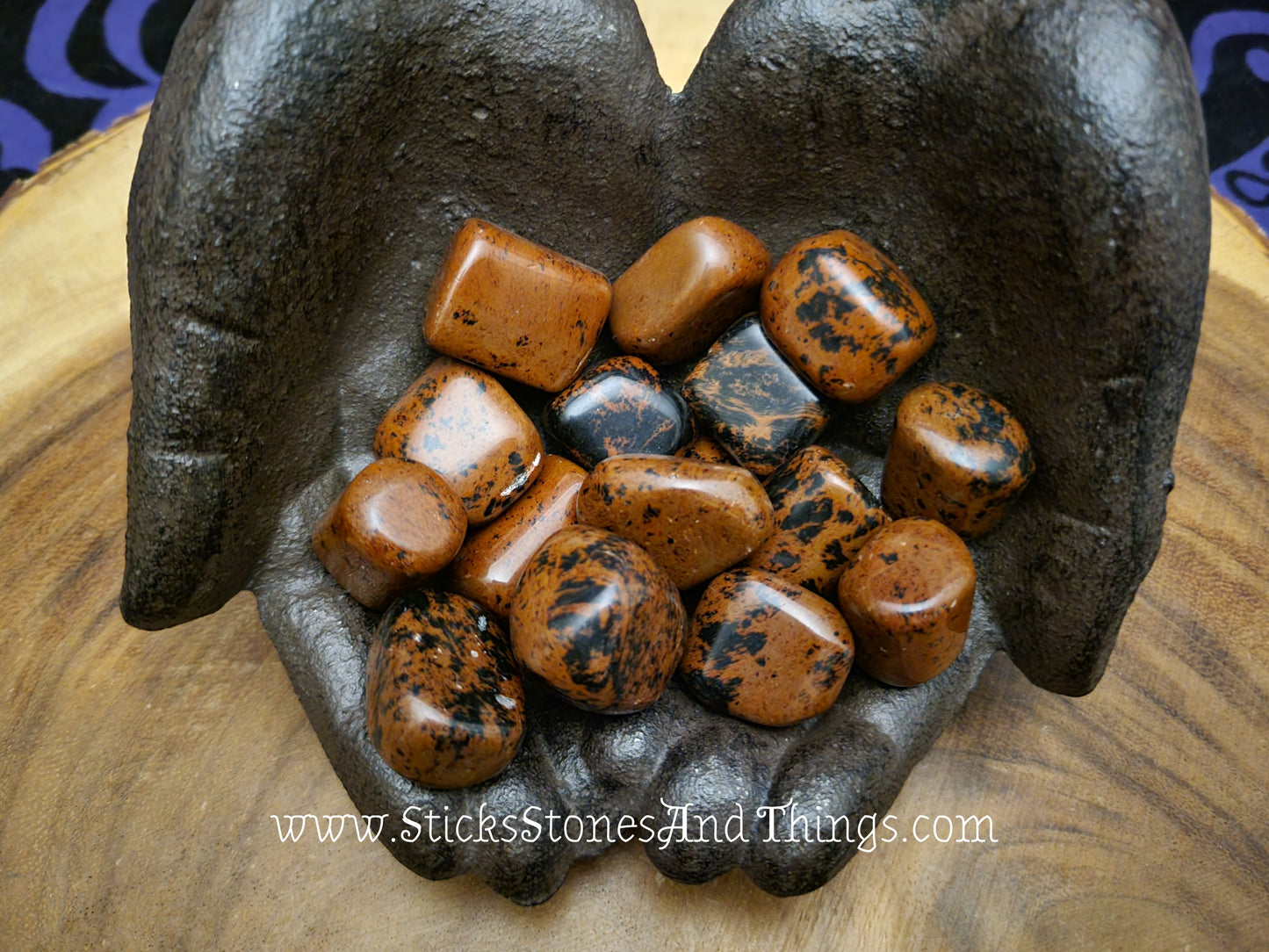 Mahogany Obsidian Tumbled Stone 1 inch