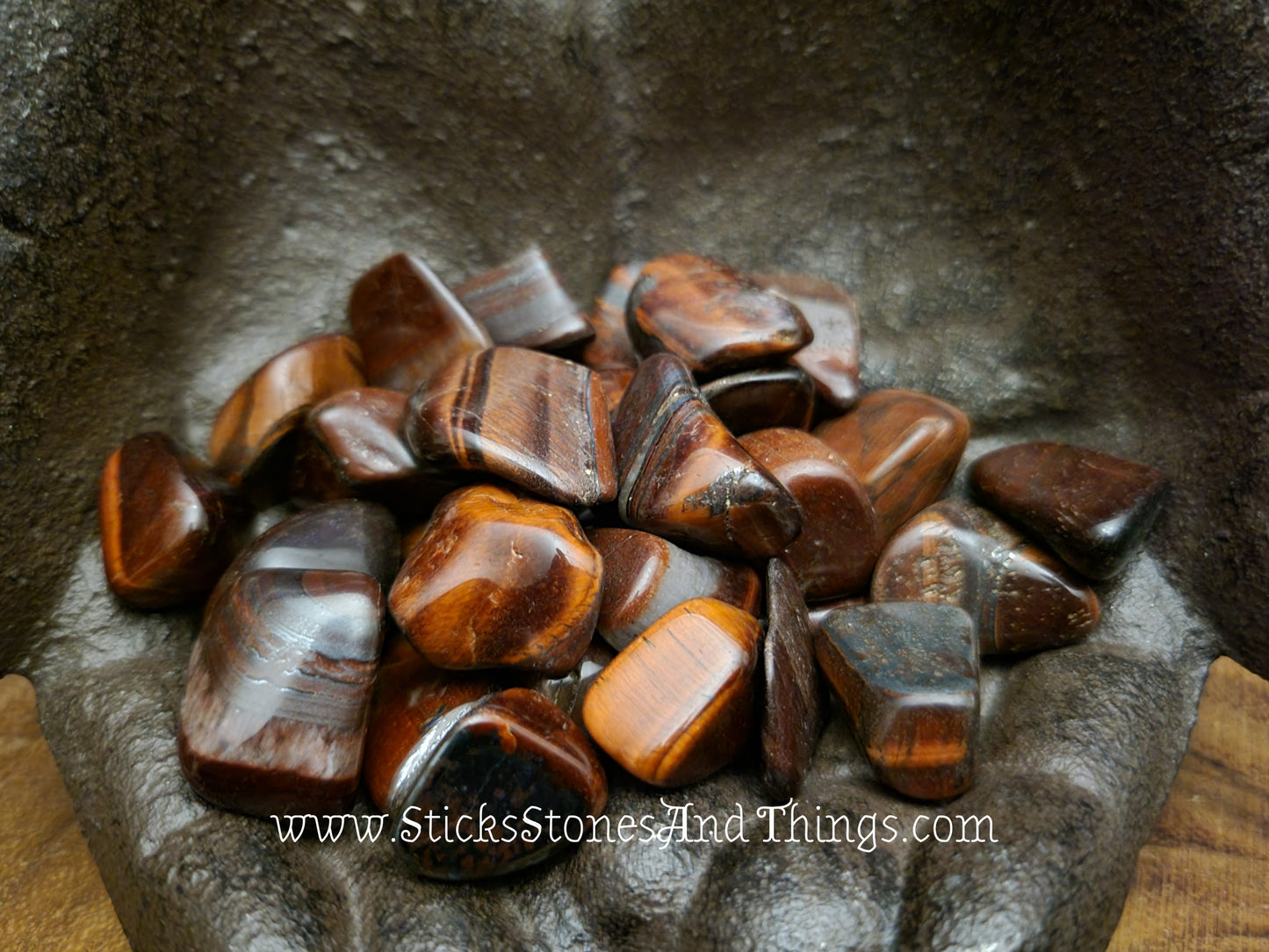 Red Tiger's Eye Tumbled Stone .75-1 inch