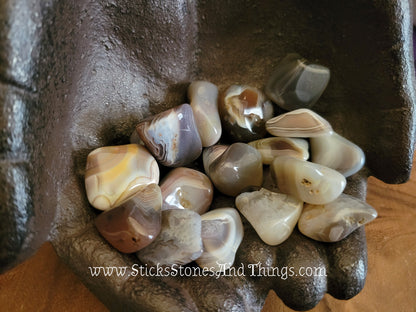 Botswana Agate Tumbled Stone 1 inch