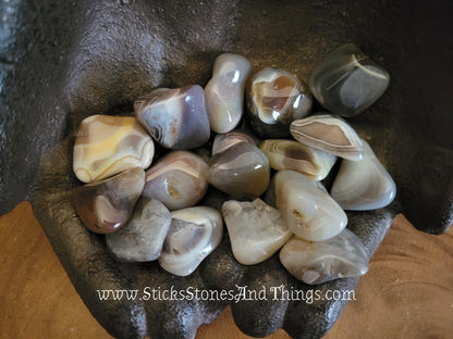 Botswana Agate Tumbled Stone 1 inch