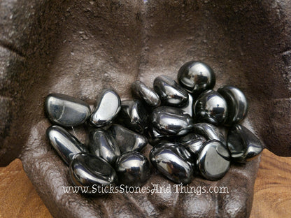 Hematite Tumbled Stone .75 inches