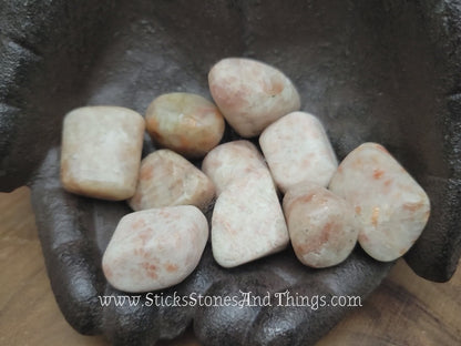 Sunstone Tumbled Stones 1.25 inches