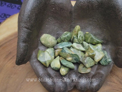 Rainforest Jasper Tumbled Stone 1 inch