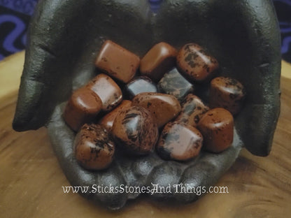 Mahogany Obsidian Tumbled Stone 1 inch