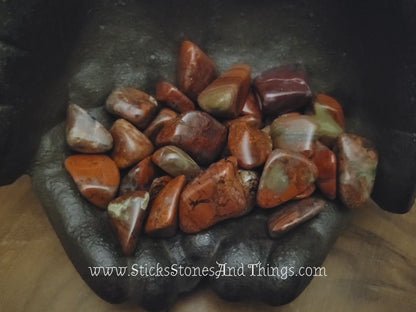 Brecciated Jasper Tumbled Stone .75-1 inch