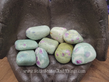 Ruby in Fuchsite 1-1.25 inches