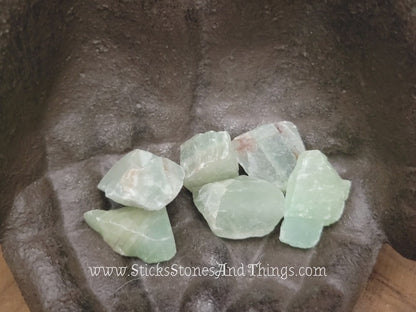 Green Calcite Rough Stone 1 inch