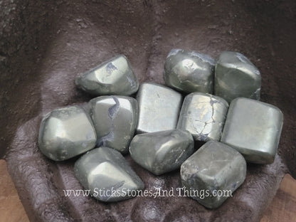 Pyrite Tumbled Stone 1.25 inches