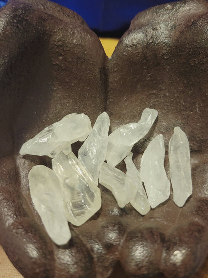 White Calcite Rough Crystals