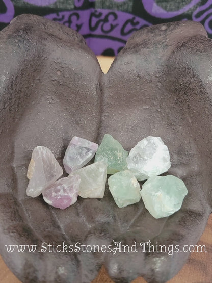 Rainbow Fluorite rough stone .75-1 inch