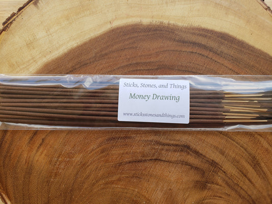 Money Drawing Hand-Dipped Incense Sticks 20 pack
