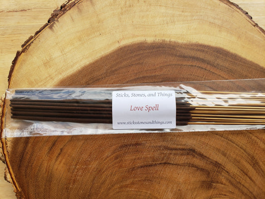 Love Spell Hand-Dipped Incense Sticks 20 pack